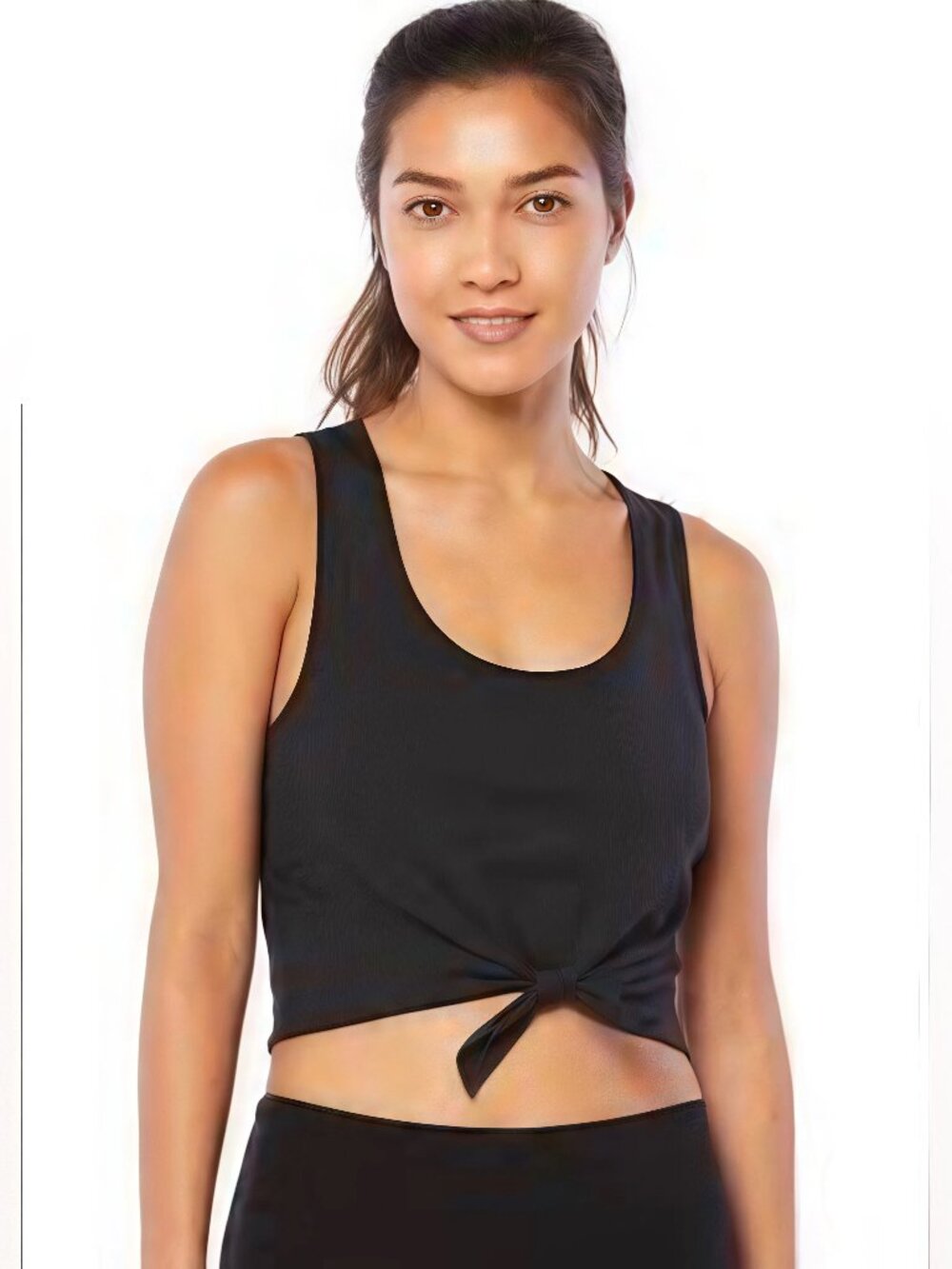 Beyond Yoga Heather Rib Favorite Lounge Crop Tank Top